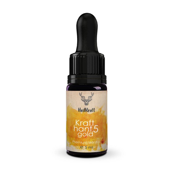 Krafthanf Gold 5 - Premium CBD Vollspektrum Hanf-Extrakt